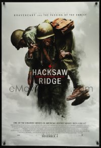 1c393 HACKSAW RIDGE advance DS 1sh 2016 Andrew Garfield as PFC Desmond Doss, directed by Mel Gibson!