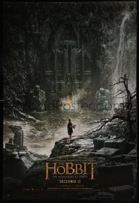 1c422 HOBBIT: THE DESOLATION OF SMAUG teaser DS 1sh 2013 cool image of Bilbo outside Erebor!