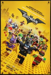 1c549 LEGO BATMAN MOVIE advance DS 1sh 2017 always be yourself, unless you can be Batman, February!