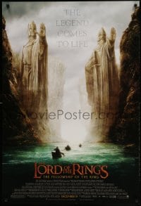 1c579 LORD OF THE RINGS: THE FELLOWSHIP OF THE RING advance 1sh 2001 J.R.R. Tolkien, Argonath!