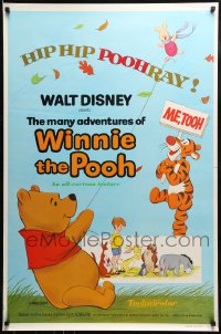 1c600 MANY ADVENTURES OF WINNIE THE POOH 1sh 1977 and Tigger too, plus three great shorts!