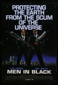 1c625 MEN IN BLACK advance DS 1sh 1997 Will Smith & Tommy Lee Jones protecting the Earth!