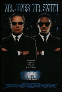 1c626 MEN IN BLACK int'l DS 1sh 1997 Will Smith & Tommy Lee Jones close-up!