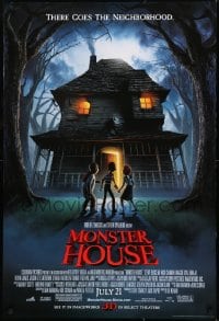 1c642 MONSTER HOUSE advance DS 1sh 2006 there goes the neighborhood, see it in 3-D!