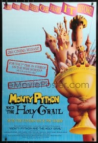 1c644 MONTY PYTHON & THE HOLY GRAIL 1sh R2001 Terry Gilliam, John Cleese, art of Trojan bunny!