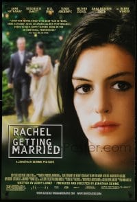 1c734 RACHEL GETTING MARRIED 1sh 2008 giant headshot portrait of Anne Hathaway!