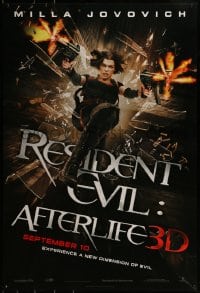 1c742 RESIDENT EVIL: AFTERLIFE teaser 1sh 2010 sexy Milla Jovovich returns in 3-D!