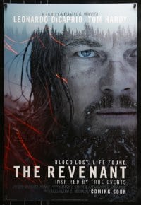 1c747 REVENANT style B int'l teaser DS 1sh 2016 close-up image of severely injured DiCaprio!