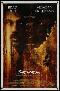 1c786 SEVEN int'l 1sh 1995 David Fincher, Morgan Freeman, Brad Pitt, deadly sins!