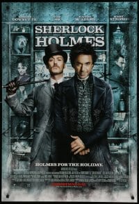 1c793 SHERLOCK HOLMES advance DS 1sh 2009 Guy Ritchie directed, Robert Downey Jr., Jude Law!