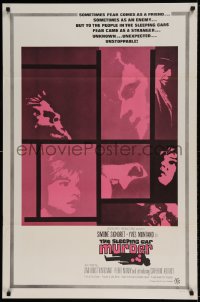 1c807 SLEEPING CAR MURDER 1sh 1966 Costa-Gavras' Compartiment tueurs, Simone Signoret, Montand!