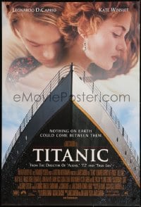 1c910 TITANIC style A revised int'l DS 1sh 1997 Leonardo DiCaprio & Winslet, James Cameron!