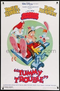 1c923 TUMMY TROUBLE DS 1sh 1989 Roger Rabbit & sexy Jessica with doctor Baby Herman!
