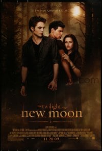 1c924 TWILIGHT SAGA: NEW MOON advance DS 1sh 2009 Kristen Stewart, Robert Pattinson, Taylor Lautner!