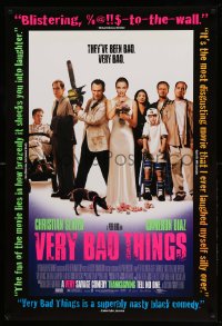 1c943 VERY BAD THINGS advance DS 1sh 1998 Cameron Diaz, Jon Favreau, Christian Slater