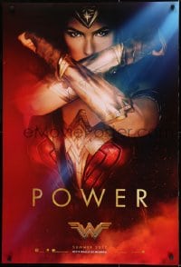 1c980 WONDER WOMAN teaser DS 1sh 2017 sexiest Gal Gadot in title role/Diana Prince, Power!