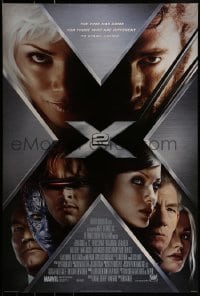 1c991 X-MEN 2 style B int'l DS 1sh 2003 great image of Hugh Jackman, sexy Anna Paquin & cast!