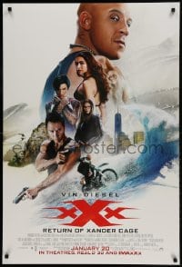 1c994 XXX: THE RETURN OF XANDER CAGE advance DS 1sh 2017 Donnie Yen, Vin Diesel in the title role!