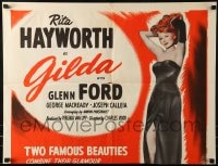 1d040 GILDA/PLATINUM BLONDE TRIMMED 1sh 1950 sexy famous beauty Rita Hayworth!