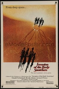 1d041 INVASION OF THE BODY SNATCHERS advance LAMINATED 1sh 1978 Philip Kaufman sci-fi, read the Dell book!