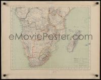 1d492 AFRIQUE EN 3 FEUILLES 21x27 French special poster 1892 great map of Africa from 19th century!