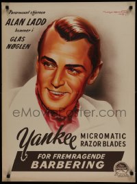 1d367 ALAN LADD 23x31 French advertising poster 1940s portrait by Roger Soubie!