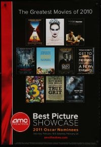 1d495 AMC THEATRES 27x39 special poster 2010 cool ad from the movie theater chain, Oscar nominees!