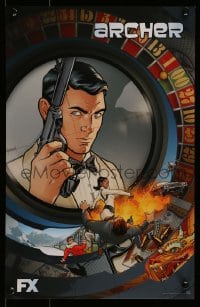 1d732 ARCHER tv poster 2014 really cool spy cartoon artwork, H. Jon Benjamin in the title role!