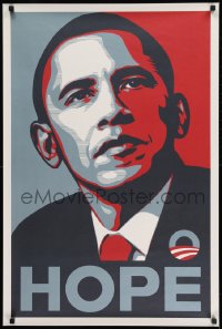 1d030 BARACK OBAMA 24x36 political campaign 2008 official Hope campaign poster, Shepard Fairey art!