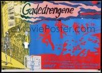 1d064 GADEDRENGENE 25x35 Danish stage poster 1983 completely different artwork!