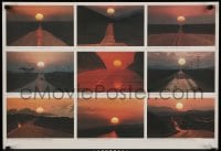 1d011 SEQUENCES 19x28 art print 1980s ultra-rare Saul Bass design, photography of sunsets!