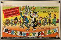 1f119 BUGS BUNNY PARADE Belgian 1960s Sylvester, Tweety, Daffy, Speedy, Yosemite Sam & more!