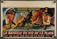 1f141 PURSUIT OF THE GRAF SPEE Belgian 1957 Powell & Pressburger's Battle of the River Plate!