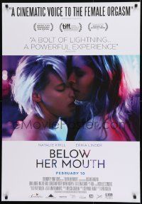 1f066 BELOW HER MOUTH advance Canadian 1sh 2016 romantic lesbians Natalie Krill and Erika Linder!