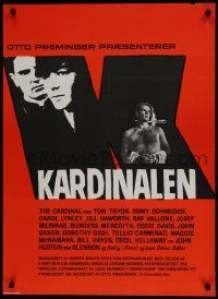 1f482 CARDINAL Danish 1964 Otto Preminger, Romy Schneider, Tom Tryon, Stevenov art!