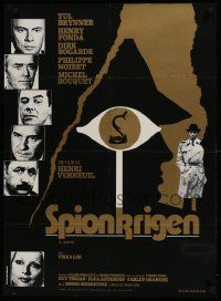1f536 SERPENT Danish 1973 Henri Verneuil directed, Yul Brynner, Henry Fonda, Dirk Bogarde, Stevenov!
