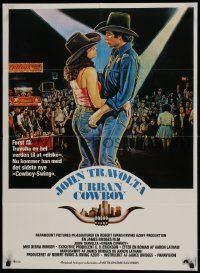 1f547 URBAN COWBOY Danish 1981 different artwork of John Travolta & Debra Winger dancing!