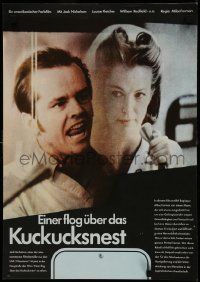 1f210 ONE FLEW OVER THE CUCKOO'S NEST East German 16x23 1976 Nicholson, Forman classic, different!