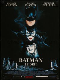 1f081 BATMAN RETURNS French 15x20 1992 Keaton, Danny DeVito, Pfeiffer, Tim Burton!