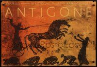 1f056 ANTIGONE stage play German 1972 completely different artwork for the Sophocles play!