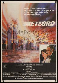 1f107 METEOR Spanish 1979 Sean Connery, Natalie Wood, cool different sci-fi artwork!