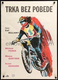 1f367 SIDEWINDER 1 Yugoslavian 20x28 1977 cool different dirt bike motocross art, Marjoe Gortner!