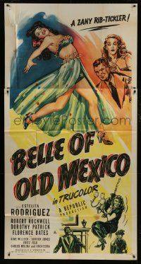 1g657 BELLE OF OLD MEXICO 3sh 1950 full-length art of sexiest dancer Estelita Rodriguez!