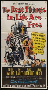 1g658 BEST THINGS IN LIFE ARE FREE 3sh 1956 Michael Curtiz, Gordon MacRae, Sheree North!