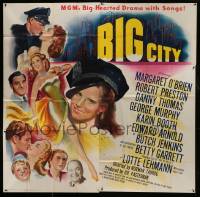 1g117 BIG CITY 6sh 1948 Margaret O'Brien, Betty Garrett, Danny Thomas, New York City!