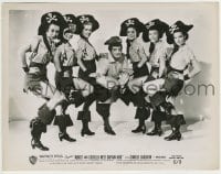 1h057 ABBOTT & COSTELLO MEET CAPTAIN KIDD 8x10.25 still 1953 Lou with six sexy pirate ladies!