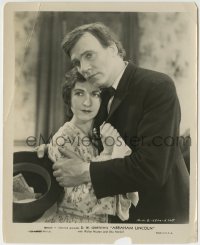 1h059 ABRAHAM LINCOLN 8x10 still 1930 c/u of Walter Huston hugging Kay Hammond, D.W. Griffith!