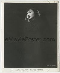 1h096 ANNA MAY WONG 8.25x10 still 1938 cool image in solid black dress against black background!