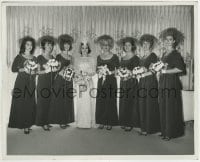 1h099 ANNETTE FUNICELLO 8x10 still 1965 portrait with bridesmaids at her wedding to Jack Gilardi!