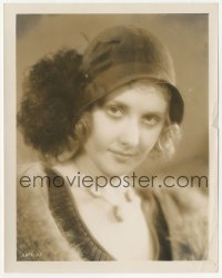 1h115 AUDREY FERRIS 8x10.25 still 1920s great head & shoulders portrait wearing fur coat & hat!
